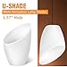 ZUDKSUY 6 Pcs White Horseshoe Lamp Shades (U-Shade) with 1.57