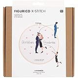Inklusive Stickring Stickpackung Figurico Lovebirds