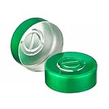 Wheaton 224183-07 Green Aluminum Center Disc Tear-Out Unlined Seal, 20mm OD (Case of 1000)