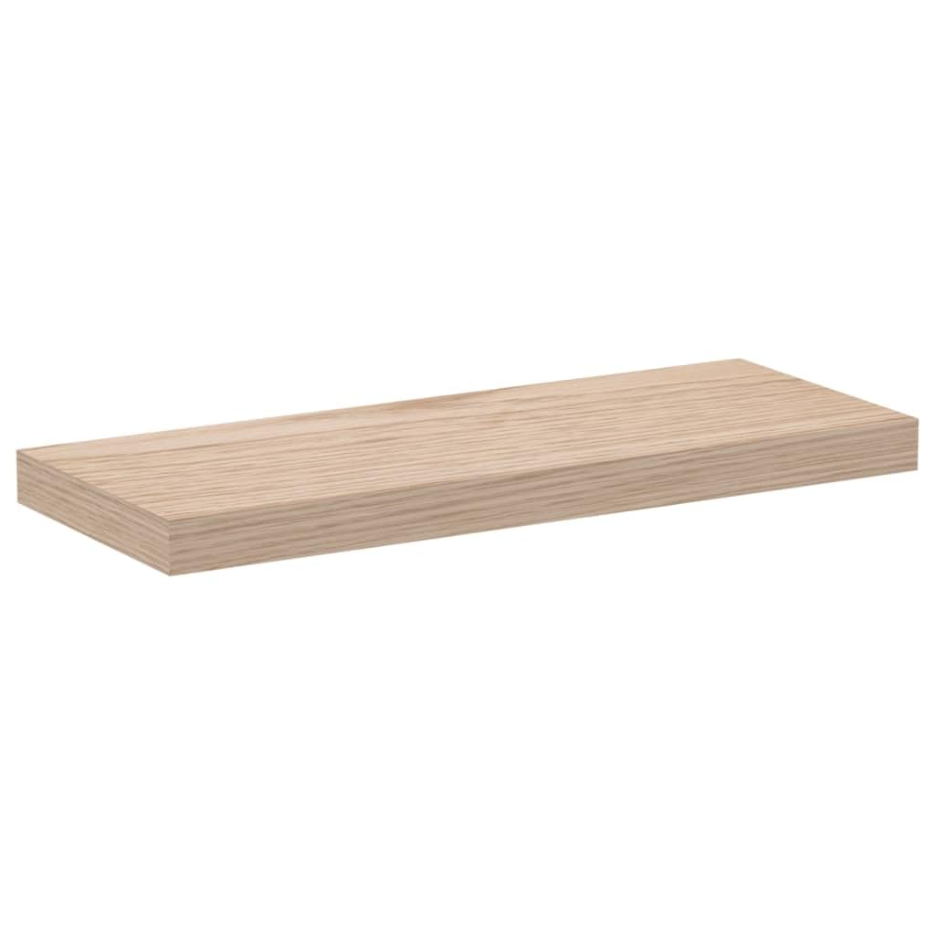 Estantería flotante de 60 x 23,5 x 4 cm, madera de aspecto de roble, estantería de pared para salón, dormitorio, cocina, baño, ahorro de espacio, soporte invisible, diseño robusto