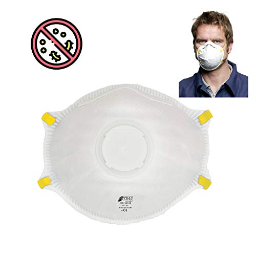 Preisvergleich Produktbild 5X Premium Atemschutzmasken FFP1 Maske Atemschutz Mundschutz Atemschutzmaske zur Prophylaxe Schmierinfektionen & Tröpfcheninfektionen