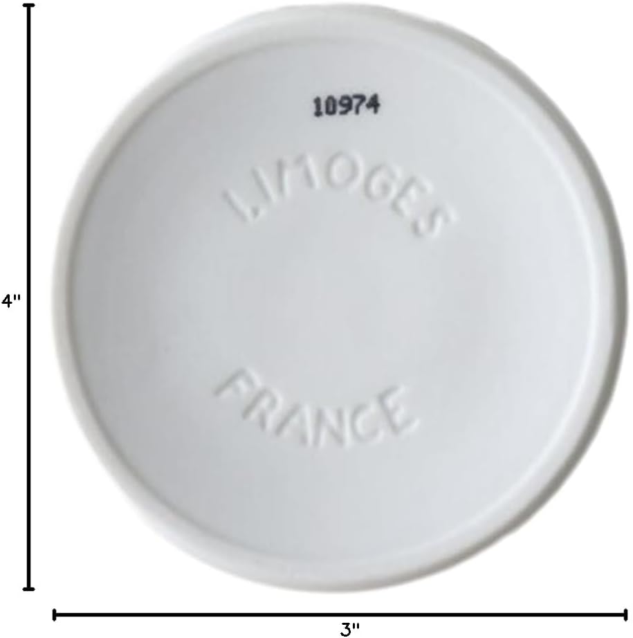 Metr Nina's Paris, Bougie Parfumée Marie Antoinette - Perfumed Luxury Versailles Rose Scented Candle in White Bisque Container, 12.6 oz