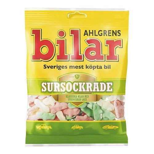 14x100g Bilar Sursockrade Ahlgrens bolsas de caramelo gomoso