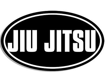 GHaynes Distributing MAGNET Black Oval JIU JITSU Magnet(martial arts fight mma) Size: 3 x 5 inch