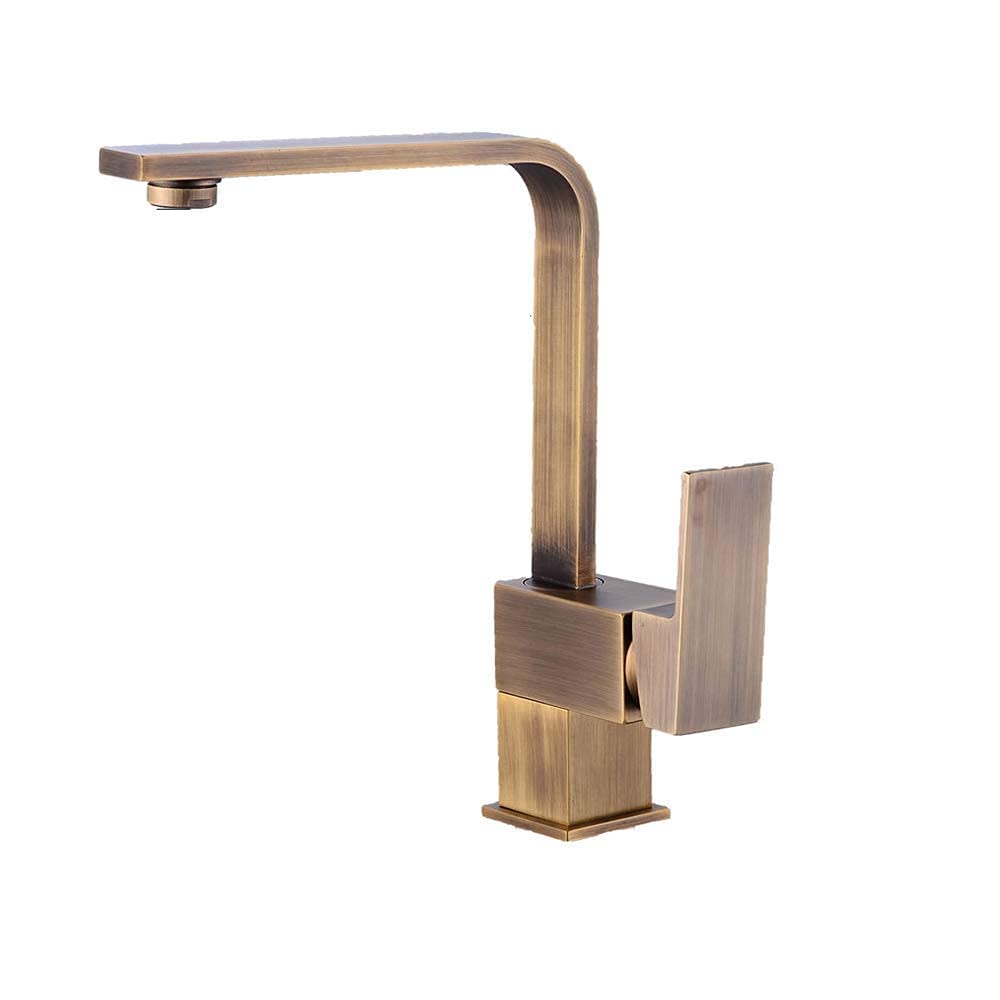 Robinet de lavabo rotatif mitigeur rétro style européen pour amélioration de l'habitat