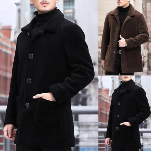Veste en velours synthétique homme vêtement extérieur décontracté