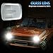 HOEDUI 7x6-inch Headlight Housing, for cars, trucks, and vans Includes H4 and H13 adapters. Plug-and-play，5x7 7x6 Clear Glass Lens Headlights Housing. Replaces H6054, H6052, H6014 2pcs