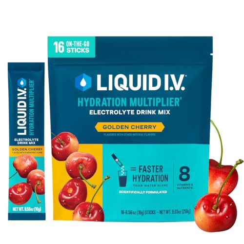 Liquid I.V. Hydration Electrolytes, Golden Cherry, 16 Count