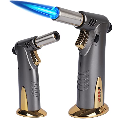 Chalumeau chalumeau au butane, flamme réglable pour briquets, verrou de sécurité pour la cuisson de la crème brûlée, les desserts et la cuisson Briquet au butane