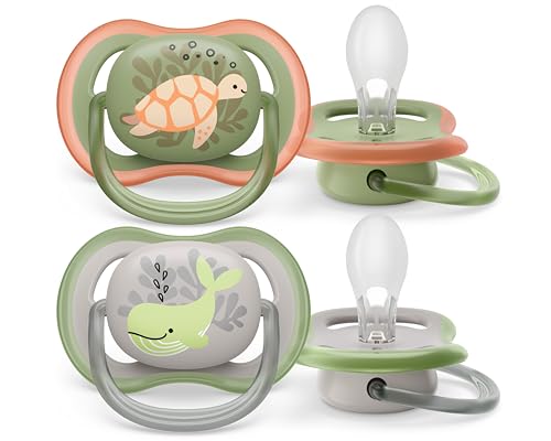 Chupeta Ultra Air Dupla 6-18 Meses Philips Avent Decorada Verde e...