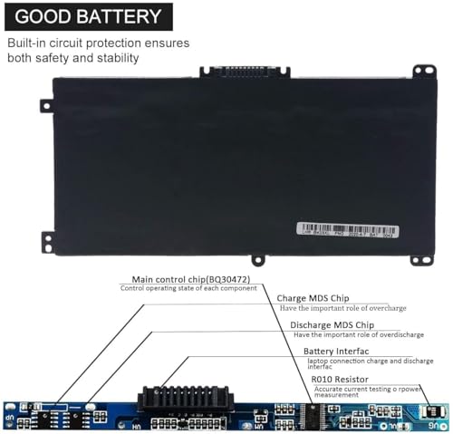 Image of Wefly BK03XL Laptop Battery Compatible for HP Pavilion X360 14-BA000 14-BA013NL 14-BA015NG 14-BA016NM 14-BA019NF 14-BA033TX 14-BA021UR 14-BA024NW 14-BA002NI 14-BA028TX 14-BA003NU Laptop Battery