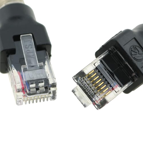 Adaptador Conector Coaxial RF a RJ45 DGZZI 2 piezas miniatura 3