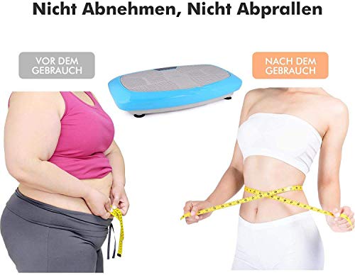 ANCHEER 3D Vibrationsplatte mit Rutschsicherer Trainingsfläche Fitness Ultraflache mit Leisem Motor, VibroShaper… – Bild 3