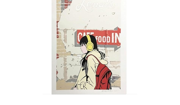 江口寿史　版画『Lena&#39;s Cafe』 2月7日(火) 12時よりWEBショップにて、江口寿史さんエディション