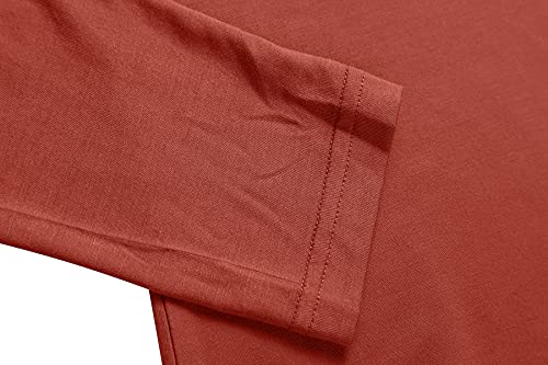 Image of Herou Womens Long Sleeve Turtleneck Slim Fitted Lightweight Casual Active Layer Tops Shirts