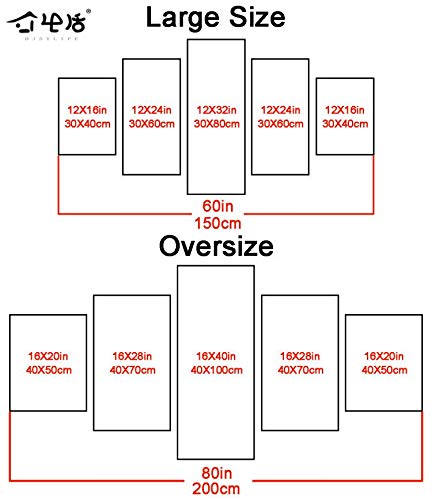 Modern Art Printed In Star The Wars Movie Poster 5 Panel Canvas Art Wall Frame Paintings Living Room40X50X2+40X70X2+40X100X1= (Cm)^^^With Framework #TOP4