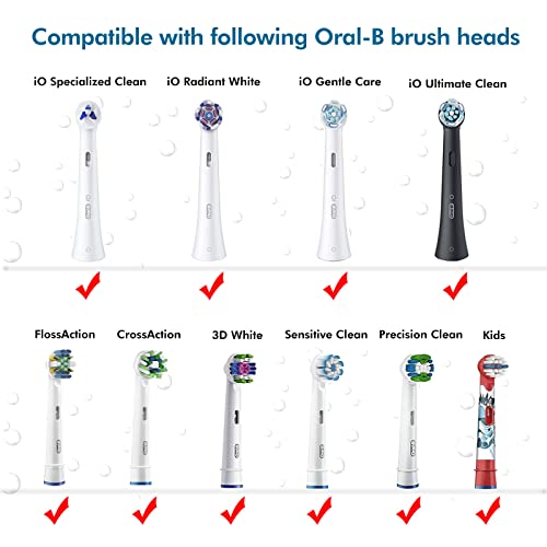Miniatura 4 de Seplouis Cubrir El Cabezal Del Cepillo De Dientes Eléctrico Para Oral B Io, Multicolor, Paquete De 6, Multicolor, Estuche De Belleza