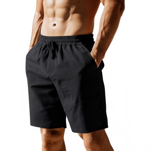 Short de plage pour homme athlétique léger respirant avec poches taille élastique
