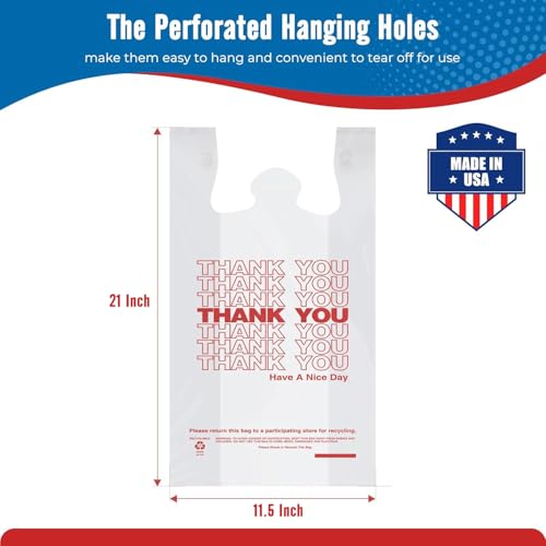 Save 10% on Fuxury 1000 Count Thank You Plastic Bags with code U44DQYBHYHAX - Image 2