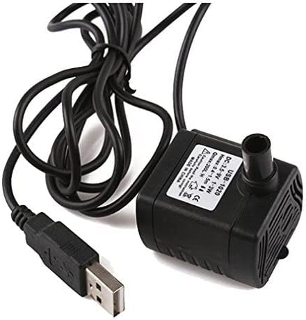 Driew USB Water Pump, Water Pump for Fountains Water Fountain Pump Submersible Water Pump 3W DC 3.5-9V 200L/H
