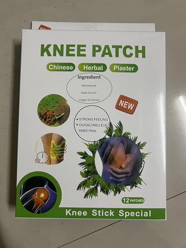 Image of Dealsure Herbal Knee Pain Relief Patches with Wormwood Extract | Self Heating Knee Patch for Comfort | Knee Patch for Pain Relief Joint Support | Heat Patches for Pain Relief Pack of 10