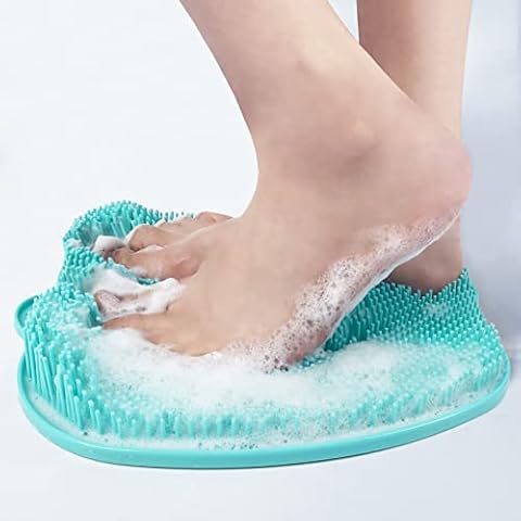DIIQII Large Foot Bath Bowl, Thick Stable Plastic Foot Basin, Foot Bathtub, for Pedicure, Soaking, Feet, Wellness, Detoxification Relaxation (Mat-Black) Cover