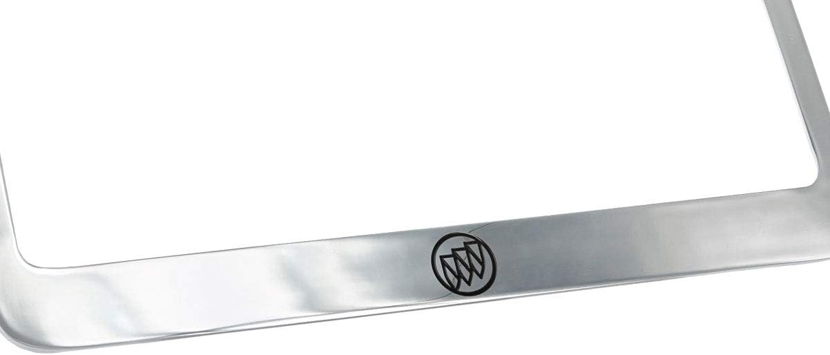 Buick Logo Chrome Plated Metal License Plate Frame Holder