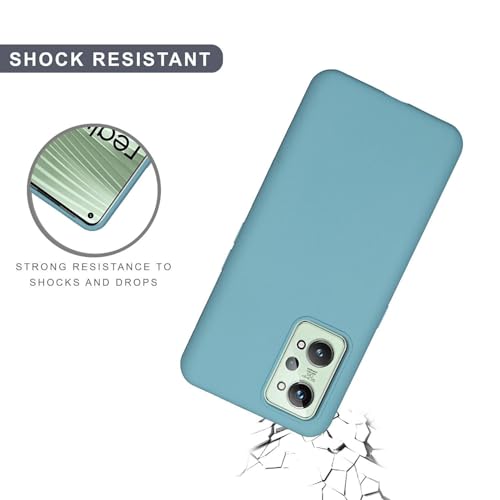 Image of SPRIG Compatible with Realme GT 2 Premium SilkTone (Liquid Silicone) Back Cover Drop Tested Shock Proof Mobile Case for Men, Women, Boys and Girls with Camera Protection (Light Green)