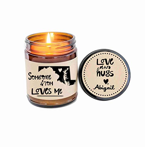 Maryland Love Someone from Maryland Loves Me Long Distance Gift LDR Gift Someone In Maryland Loves Me Heart in Maryland State Love Maryland