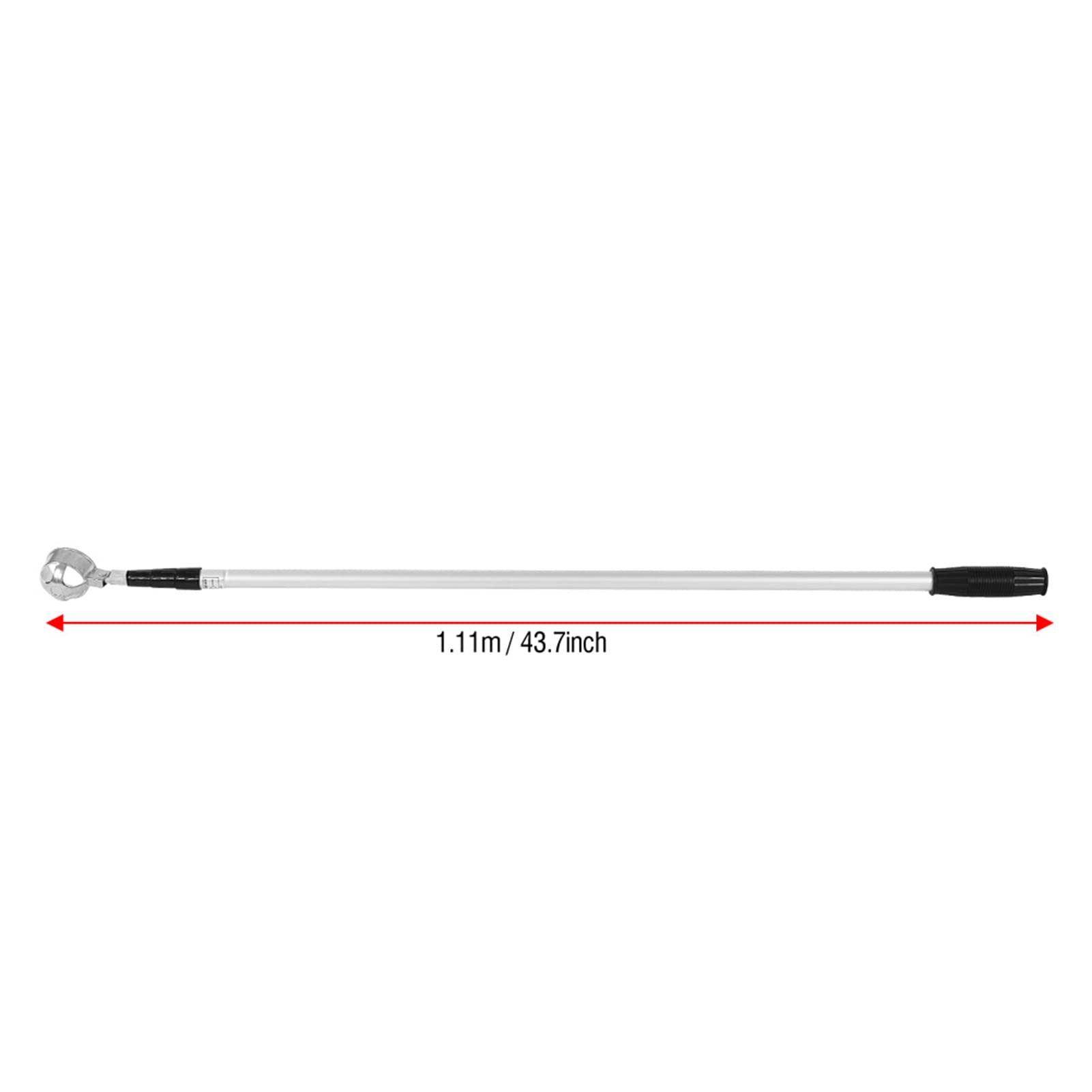 Fabater Recuperador de Pelotas de,Recogedor de Pelotas con Garra para Golfistas,Aleación de Aluminio Telescópica Extensible 5 Secciones 110.6-182.7 Pulgadas,Accesorio Liviano y Duradero para