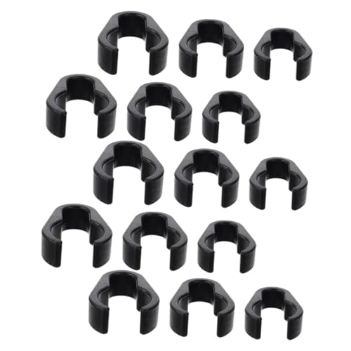 Abaodam Clip Mic Cable Holder 15 Pcs Microphone Cable Clamp for Mic Stand Accessory