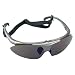 Baseball Flip-up Sunglasses Used by Outfielders & Infielders from Little League to Adult Softball (One Size Fits Most, Adjustable Strap)