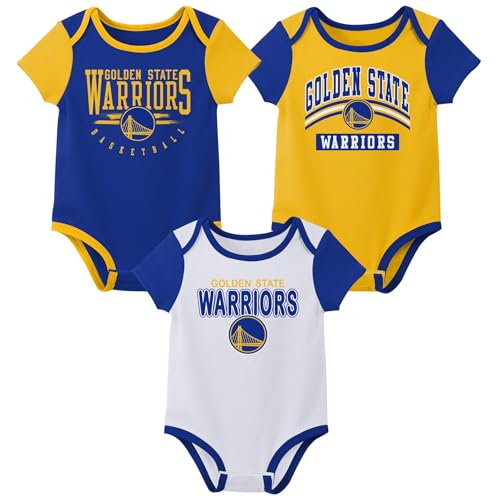 Image of Outerstuff NBA Teams Newborn Baby and Infant Short Sleeve Bodysuit Variety 3-Pack (0-18m)