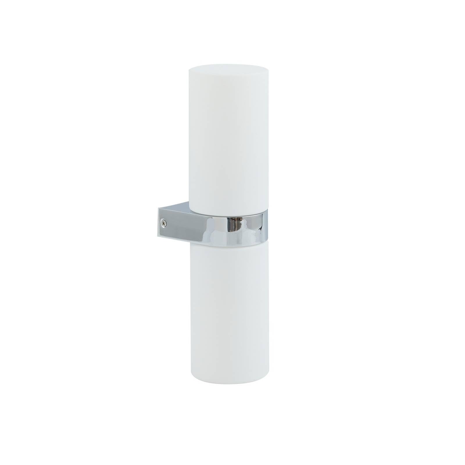 Lucande Wandleuchte, Wandlampe Bad Basolo (spritzwassergeschützt (Modern) in Chrom (2 flammig E14) - Wandleuchten Spiegelleuchte Badezimmer Wandbeleuchtung Badezimmerleuchte