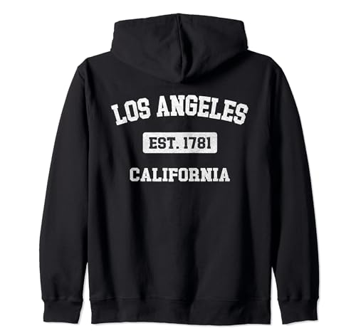 Vintage Los Ángeles California CA Est. 1781 LA Souvenir Sudadera con Capucha