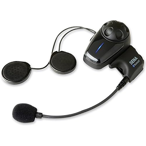 Sena SMH10-11 Motorcycle Bluetooth Headset/Intercom Communication System with Universal Microphone Kit (Single)