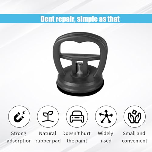 Image of 2PCS Car Dent Puller Kit Handle Lifter, Car Dent Puller Remover Tool, Powerful Suction Cup for Car Dent Repair, Glass and Tiles Lifting, and Objects Moving, Suitable for Most Car Models (Black)