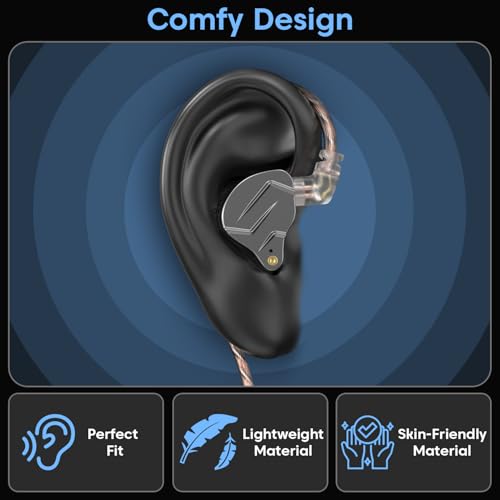 Image of Sounce ZSN Pro Metal Earphones 1BA+1DD Hybrid In-Ear Headset with Mic |High-Resolution Sound | 3.5mm Jack | Premium Grey Design | Comfortable Fit | Durable & Stylish | Perfect for Music Lovers & Calls