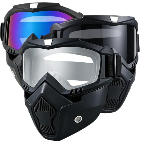 Image of Paintball Mask Anti Fog,Tactical Full Face Mask Ski Mask Goggles Detachable Adjustable,Motorcycle Riding Face Protection