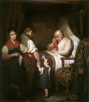 Peinture à l'huile Hermann Armin Kern pour sublimer un salon spacieux avec style