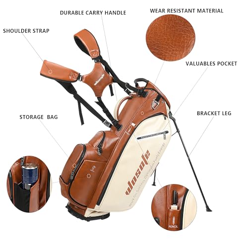 wosofe 14-Way PU Leather Stand Bag