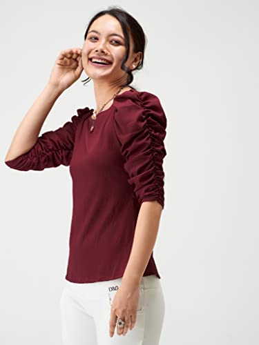 Image of AASK Casual Solid Women Top