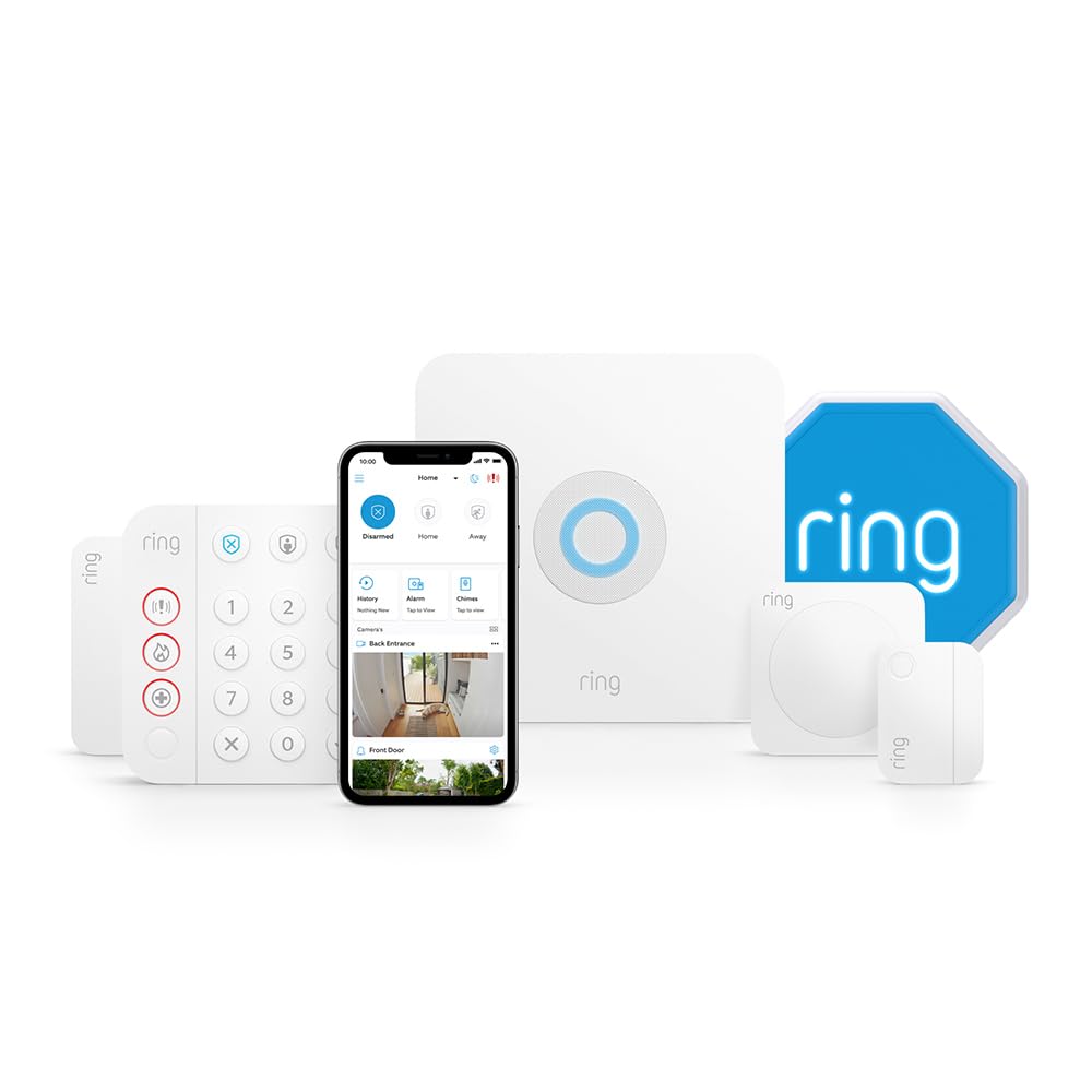 Ring Ring Alarm Pack - S with Alarm Outdoor Siren by Amazon | Smart home alarm security system with optional Assisted Monitoring - No long-term commitments | Works with Alexa