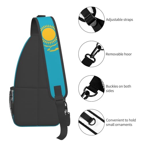 Mochila Unisex con Estampado Bandera de Kazajistán miniatura 5