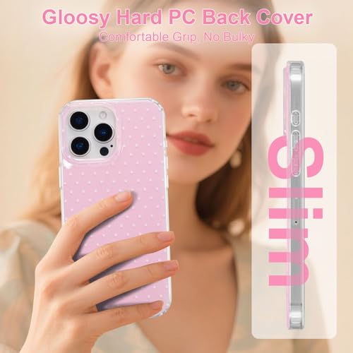 Coque iPhone 12 antichoc fine pour éviter les rayures avec style rose pois - 5