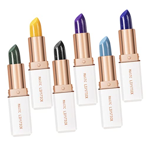 Beavorty Juego De 6 Piezas De Lápiz Labial Brillo De Labios Tinte De Labios Maquillaje De Labios Lápiz Labial De Maquillaje Coreano Voluminizador De Labios Cera Brillante
