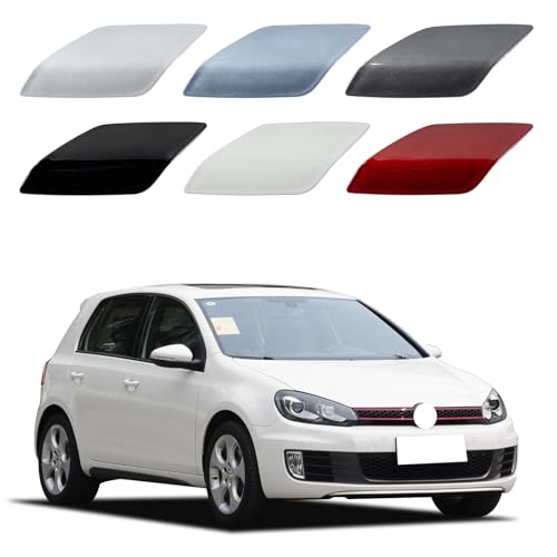 CZShiYue Front Bumper Replacement Headlight Washer Cover Fit for VW Golf VI 6 MK6 GTI 2009 2010 2011 2012 5K0955109A 5K0955110A(Gray,Right Passenger Side)