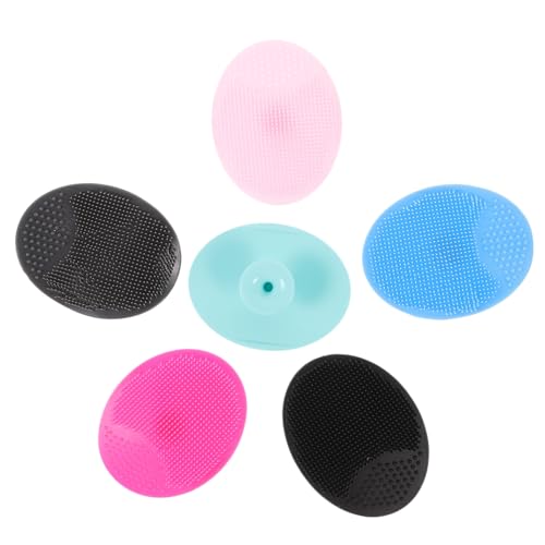 NOLITOY Deep Clean Face Exfoliator Brush Silicone Body Scrubber for Cleansing Exfoliating