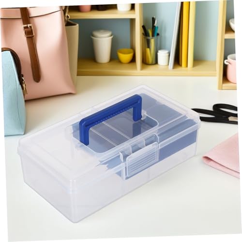 Boîte de rangement plastique transparente pour accessoires de couture - 8