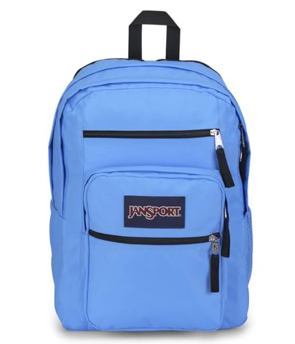 JanSport Unisex-Erwachsene Laptop Computertasche mit 2 Fächern, ergonomische Schultergurte, Laptophülle, Tragegriff, Rucksack Büchertasche mit 15 Zoll Laptopfach, Blau Neon, Einheitsgröße